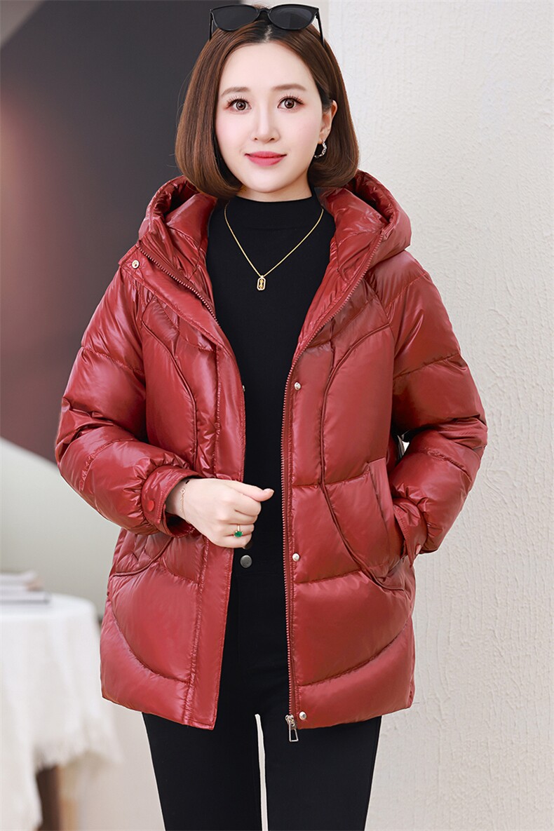 2024新款纯色连帽时尚休闲棉衣棉服【现货】,女装棉衣/棉服,婷思杰（原婷想服饰）