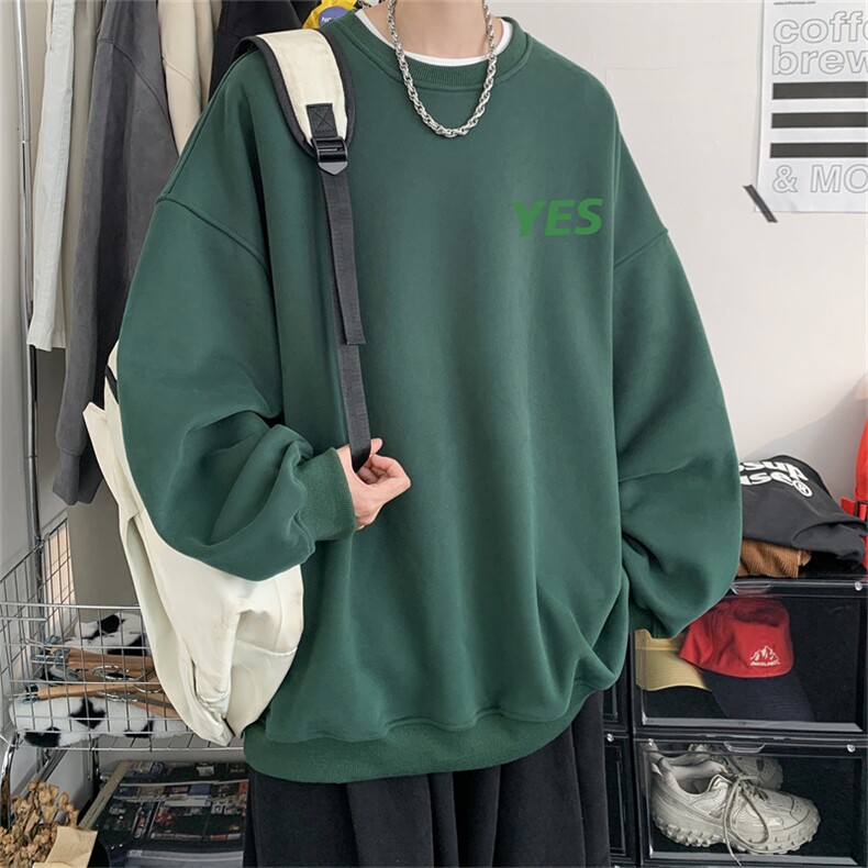 特P25控48秋冬新款男士圆领卫衣宽松休闲日常百搭上衣WQ2424,男装卫衣,电商B370