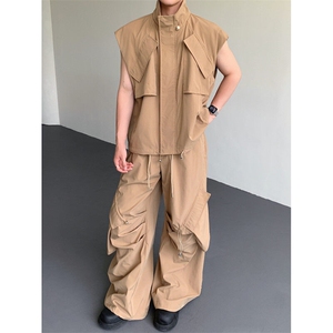 25设计感工装大口袋伞兵裤kz47-p88图片