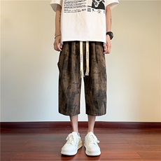 风男装夏季七分裤男士萝卜裤沙滩裤子宽松K2510*P35控58，男装休闲裤，星座227-1