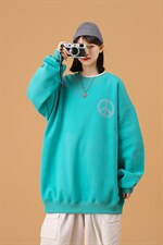 秋季新款潮牌反战标志印花中性风卫衣男女情侣外套WY601P43控58，女装短外套，星座517A-1