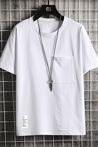 DX24045-P25大口袋百搭短袖t恤男大码半袖体恤上衣服图片