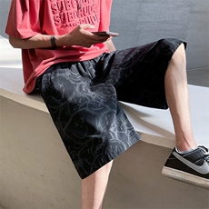 夏装笑脸牛仔三色时尚牛仔裤大码短裤A125-DK15-P38M-5XL，男装牛仔裤，电商A071