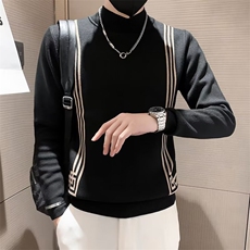 秋冬新款韩版青年男士长袖圆领修身时尚休闲男针织毛衣打底衫S523，男装针织衫/毛衣，星座1116A-2（原606A-1）
