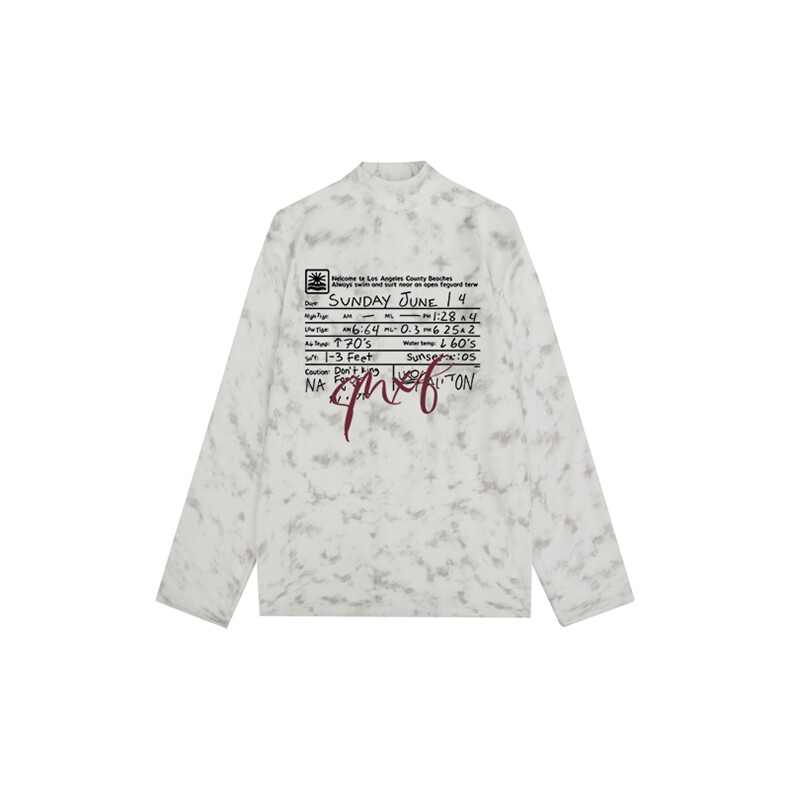 260克重磅扎染德绒半高领打底衫【有货】HD019-DR25259RB-P25图片