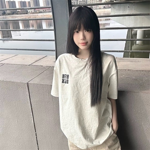 万针全刺绣工艺抖音得物高品质260克重磅纯棉双纱美式高街短袖T恤图片