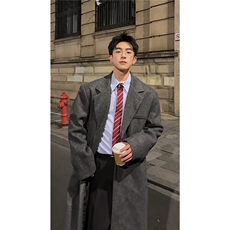 长款秋冬克鲁苏文职大衣宽松高级感外套DY05022P125，女装短外套，星座1004（原星座815-3）