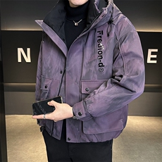标50白鸭绒连帽加厚宽松短款男装羽绒服C317-Y6008-P265，男装羽绒服，电商C317