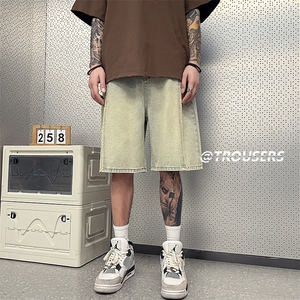 B258-K1005-P45控58 牛仔短裤 面料成分 70%棉30%聚酯纤维图片