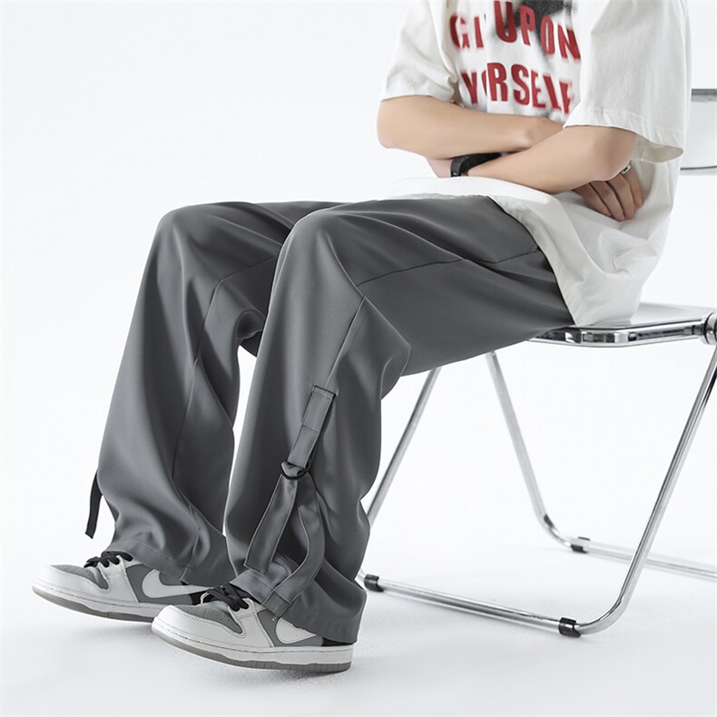 无影墙-设计感西裤男款滑滑冰丝裤8018-P45,男装西裤,电商B380（原B361）