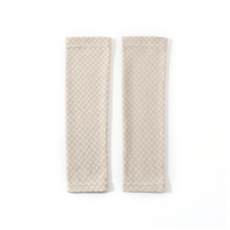 2025年秋季复古格纹针织护肘时尚休闲通勤百搭，手套，晨宏羊绒