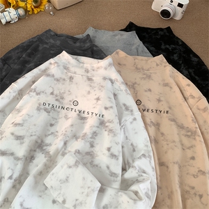 260克重磅扎染德绒半高领打底衫【有货】C403A-DR25371ZR-P25图片
