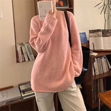 2025年秋季时尚百搭通勤简约休闲圆领纯色羊毛衫，女装羊毛衫，美雪羊绒