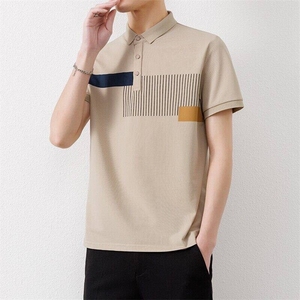 25031-特P35 夏季休闲时尚T恤男短袖打底衫翻领polo衫男图片