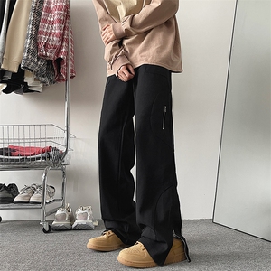 阔腿牛仔裤男宽松直筒2024新款美式高街男生裤子N128-P55图片