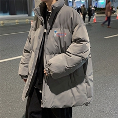 港风秋冬新款保暖立领宽松棉服外套男MY62035P115控138，男装棉衣，电商A268A