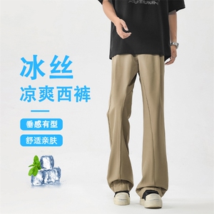休闲裤子男夏季薄款美式高街直筒裤潮流弯刀2230 特批28 59.9图片