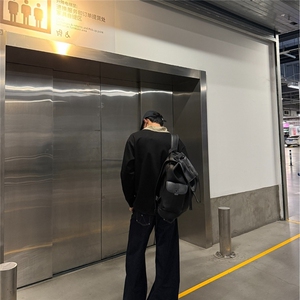 美式正肩长袖polo衫男款春秋季重磅翻领t恤学院风高级感内搭卫衣图片