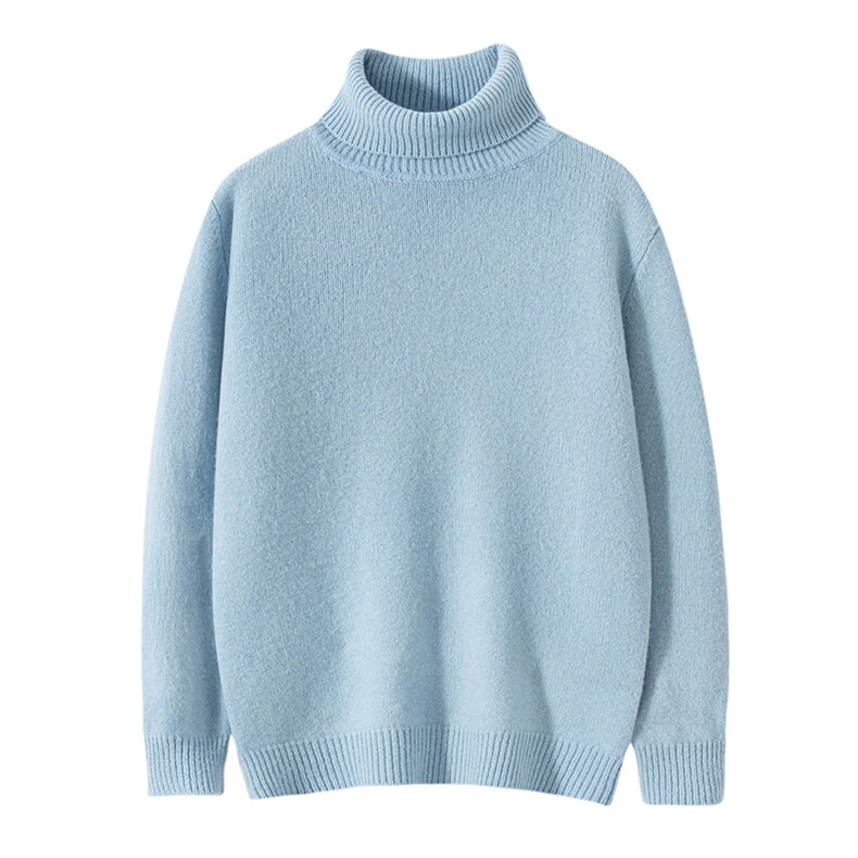 2025年秋季新款百搭七针高翻双股加厚保暖羊毛衫，童装儿童羊毛衫，宏杨羊绒
