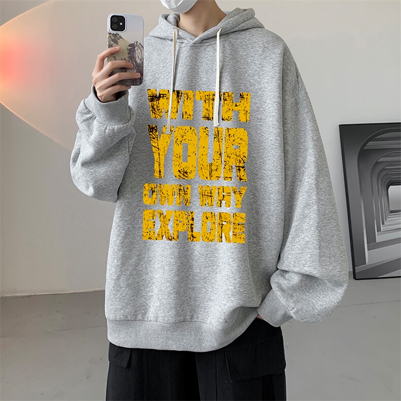 连帽卫衣男大码胖子帽衫大号运动服WY2446-P35,男装卫衣,电商A040