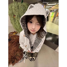 美式高街潮牌女生开衫长袖2025秋季新款小恶魔卫衣刺绣上衣外套，女装短外套，星座601-1
