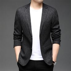 21秋季新款休闲西服外套中青年男士纯色百搭便服单西HB21835-P165，男装西服，电商B212（原钱塘6029）