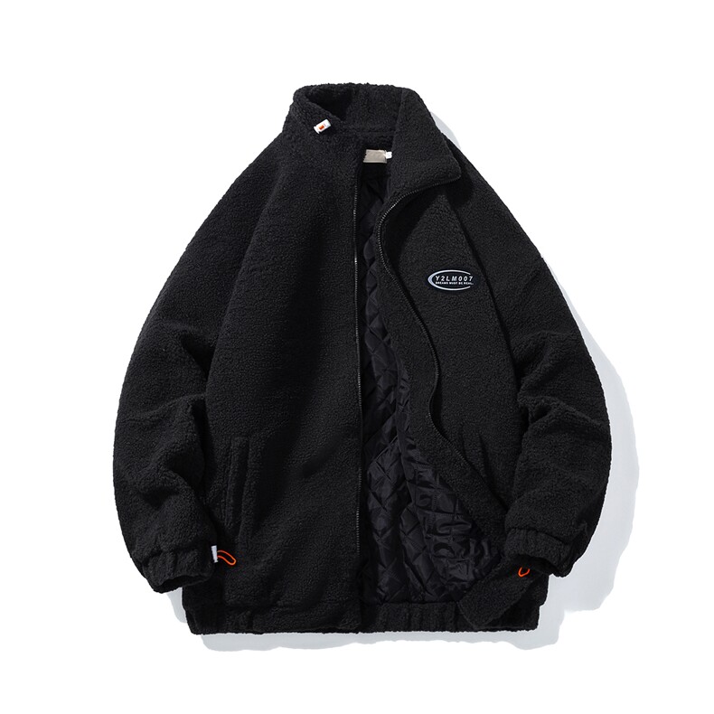 1日系白底冬季宽松百搭羊羔毛大码M-5XL棉衣外套男8727P105控149,男装棉衣,星座226-2