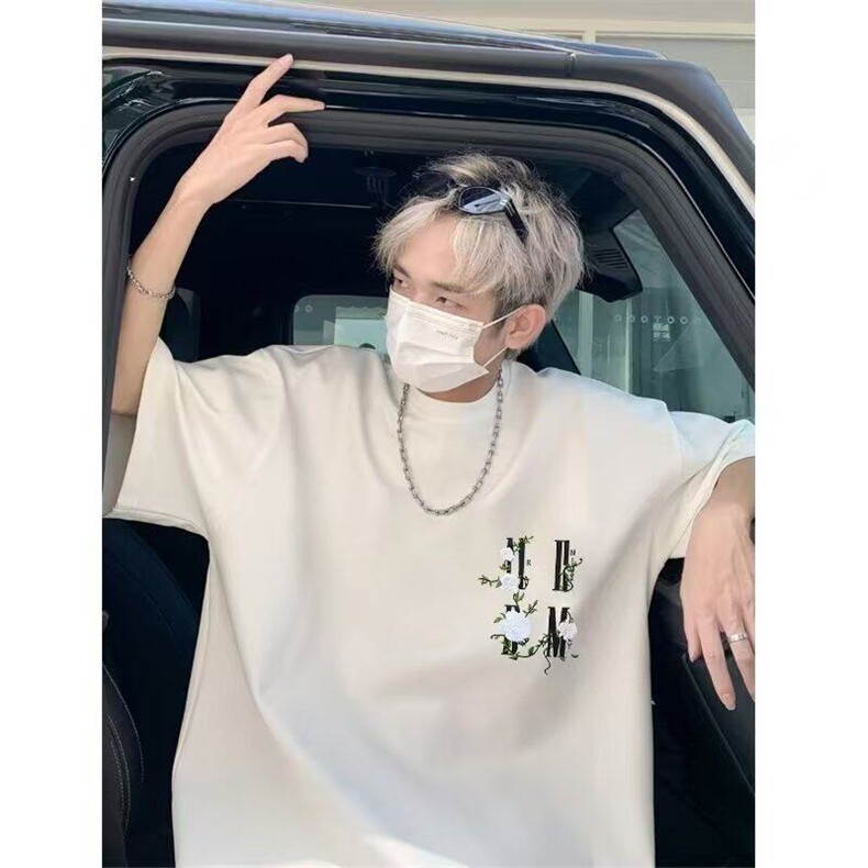 新款印花夏季时尚T恤潮流半袖上衣杉-T04-网络图,男装T恤,星座1002-2
