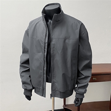 飞行员教练褶皱防水夹克外套J003假模聚酯纤维(S-3XL)TP55，男装夹克，电商A088