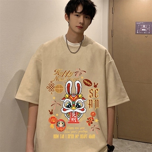 麂皮绒短袖t恤男大码半袖男 JD82299-P25图片