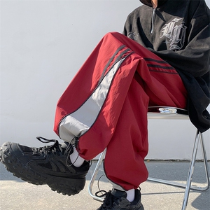 夏季慵懒青春流行运动休闲裤潮直筒型男潮牌纯色长裤  K6317-P38图片