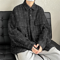 C8012/P50春装新款小香风工装衬衣男女衬衫潮外套上衣，男装衬衫，电商A141