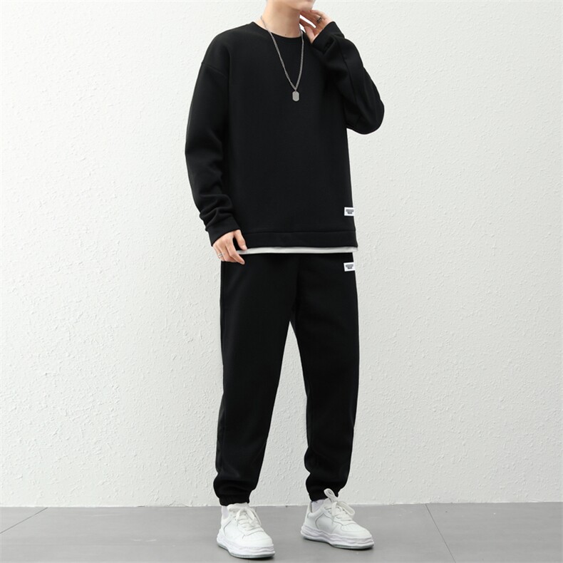 新品休闲运动华夫格套装,男装休闲套装,星座1106-2（原1111B）