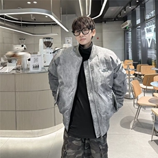 复古废土风设计感飞行服棒球服男美式高街嘻哈外套夹克，男装夹克，星座716-3