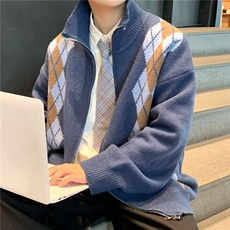 圆领毛衣男港味2023秋季复古日系加厚毛衣针织衫M0136P58，男装针织衫/毛衣，星座1116-2