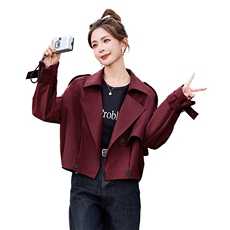 初春收腰短款外套女2025春秋新款今年流行爆款独特漂亮西装领上衣，女装短外套，姿衣坊