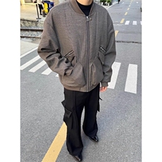 2025威尔士亲王格bomber美式夹克棉服男款cleanfit短款工装外套，男装夹克，星座506A