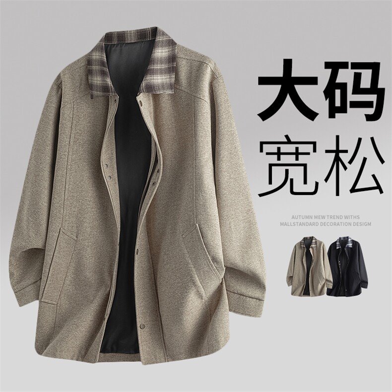 3D大码休闲夹克风衣 8569-P80控169大码元图片
