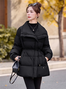 现货，2025新款羽绒服女冬季中长款面包服时尚宽松加厚外套潮图片
