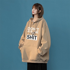 美式复古字母印花LOGO男女情侣潮牌连帽卫衣，男装卫衣，星座310A-4