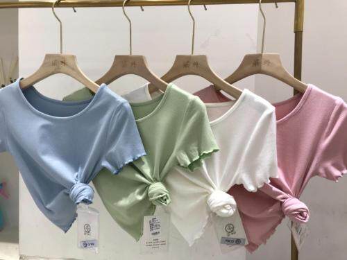 现货，跑量款木耳边小衫小女人，女装，柒外