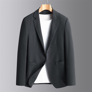 2023春秋季新款中年西装男外套休闲免烫中老年西服男两粒扣图片