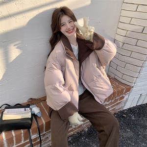 新款 现货主推拼色羽绒服9935-P255-K368图片