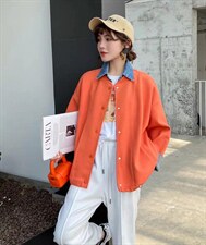 拼接牛仔休闲外套，其它，斐媞梦