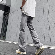 夏季小脚修身弹力牛仔裤男士韩版潮流高街2024长裤RK1902-P40，男装牛仔裤，星座412-3