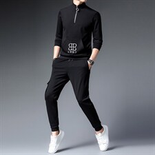 CA9851钱塘2020-2秋冬季新款时尚休闲帅气中青年男士套装P180，男装休闲套装，钱塘207-2