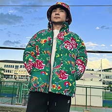 MY203男女休闲加厚保暖防寒棉衣外套棉服棉袄东北大花绿色团队潮，男装棉衣，星座115A(原星座507）