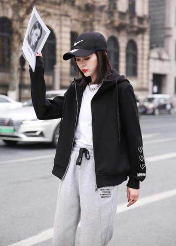 春款爱心带帽开衫，女装，魅力布梵