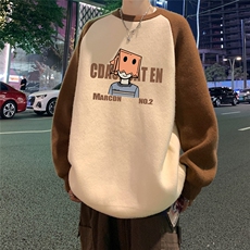 港风新款冬季时尚百搭情侣圆领字母印花毛衣M61007P65控88，男装针织衫/毛衣，电商A268A