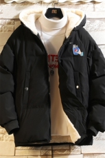 加厚加绒连帽衣男大码服男面包服男砖墙MY16262-P100，男装棉衣，电商A040A